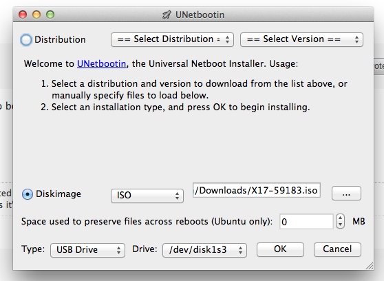 unebootin usb for mac